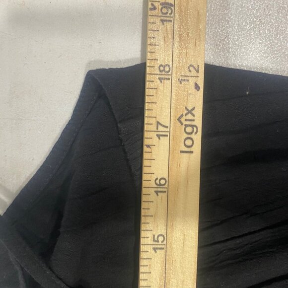NEW‎ Cami Maxi Dress M Black Babydoll Stappy Casual Lounge Lightweight - Picture 12 of 16